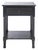 Traditional Haines 1 Drawer Accent Table in Black For Sale - Image 3 of 11