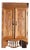 Antique Art Nouveau Carved Wooden Cabinet with Floral Details, 1920s For Sale