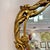 Vintage Large Gold Giltwood Rococo Style Mirror For Sale - Image 9 of 12