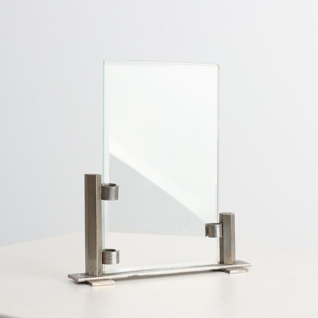 Modern Chrome-Steel and Glass Photo Frame Stand, 1920 For Sale - Image 11 of 11