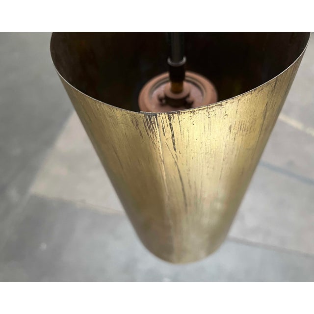 Mid-Century Modern Brass Tube Pendant Lamp, 1960s For Sale - Image 10 of 18