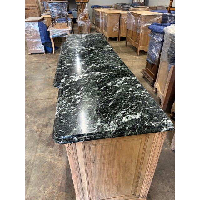 Early 20th Century Early 20th Century Enfilade Louis XV Style Marble Top Bleached From Aix en Provence France. For Sale - Image 5 of 6