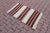 Rustic 1970s Antique Cream Striped Small Rug For Sale - Image 3 of 9