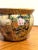 Mid 20th Century Vintage Satsuma Style Porcelain Fishbowl Planter Floral and Keisha Design With Koi Interior For Sale - Image 5 of 15
