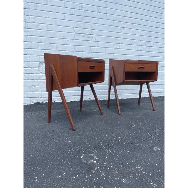Danish Modern Side or End Tables - a Pair For Sale - Image 9 of 12