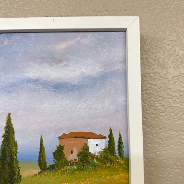 Wood Vintage G. Paris Provence Oil Painting, Signed For Sale - Image 7 of 12