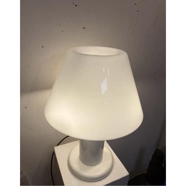 Metal White Lacquered Table Lamp by Guzzini, 1970s For Sale - Image 7 of 8