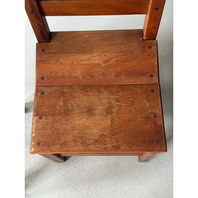 Vintage Set of Six Studio Craft Dining Chairs For Sale - Image 10 of 12