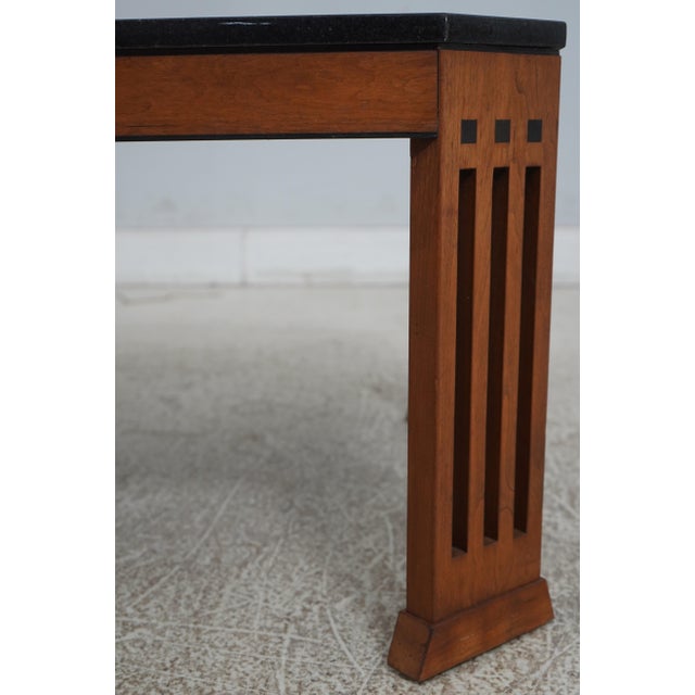 Arts & Crafts Stickley 21st Century Collection Arts & Crafts Cherry Coffee Table For Sale - Image 3 of 11