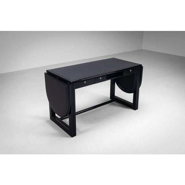 Drop Leaf Desk with Pamplona Chair by Augusto Savini for Pozzi, Italy, 1970s For Sale - Image 11 of 18