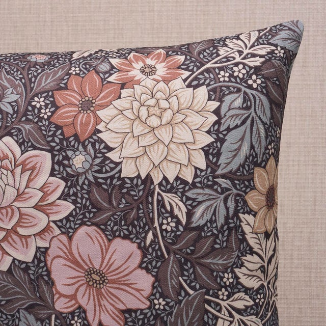 This pillow features Boråstapeter’s Dahlia Garden with a knife-edge finish. Set on a verdant green backdrop, the print...