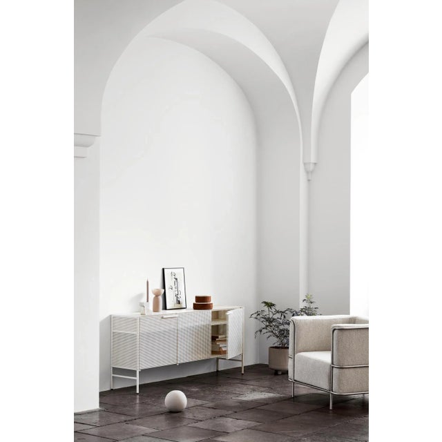 Textile Modern Grey Lounge Chair by Kristina Dam Studio For Sale - Image 7 of 13