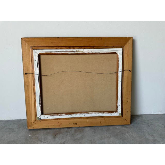 1970's Eric Linnell Floral Still Life Oil on Cnavs Painting, Framed For Sale - Image 9 of 9