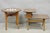 Mid-Century Modern Vintage Mid Century Modern Walnut & Formica Round & Step Side Table Set - 2 PCS For Sale - Image 3 of 16