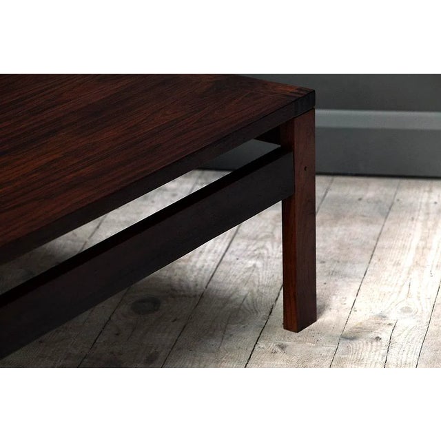 Rosewood Coffee Table by Ole Gjerløv-Knudsen & Torben Lind for France & Søn / France & Daverkosen, 1960s For Sale - Image 6 of 10
