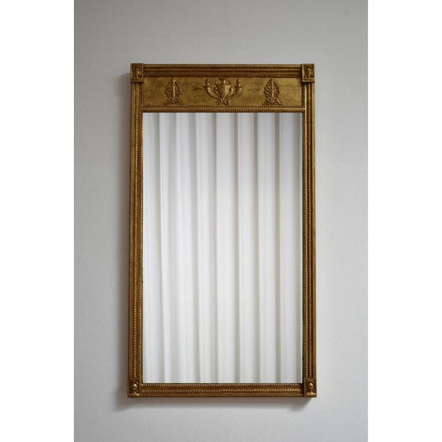 Neoclassical Style Gilded Mirror, 19th Century For Sale - Image 6 of 6