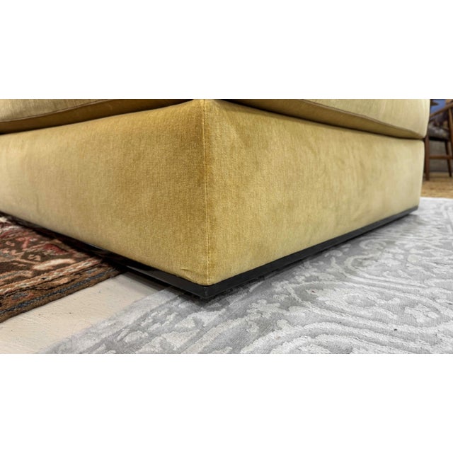 2020s B&B Italia Richard Sofas in Gold Velvet, Designed by Antonio Citterio, a Pair For Sale - Image 5 of 9