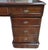 19th C English Executive Mahogany & Gold Tooled Leather Top Partners Desk For Sale - Image 9 of 13