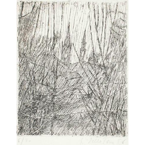 Etching and drypoint on paper. Hand Signed and numbered. Edition of 20. Very good condition. This piece is attributed to...