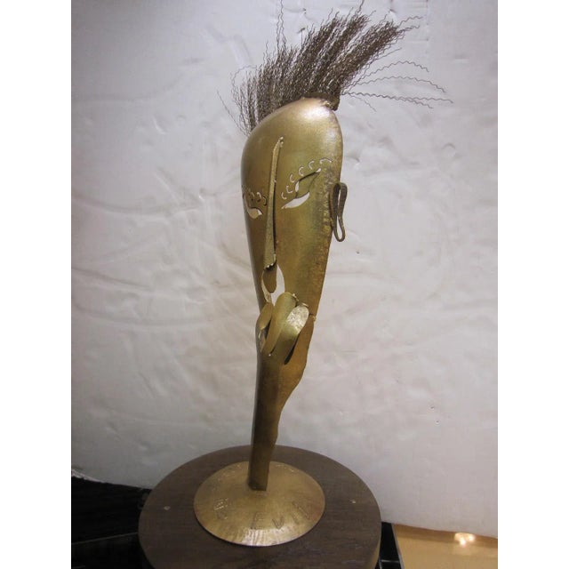 Large Handmade Steel Sculpture "Speak No Evil" For Sale - Image 9 of 13