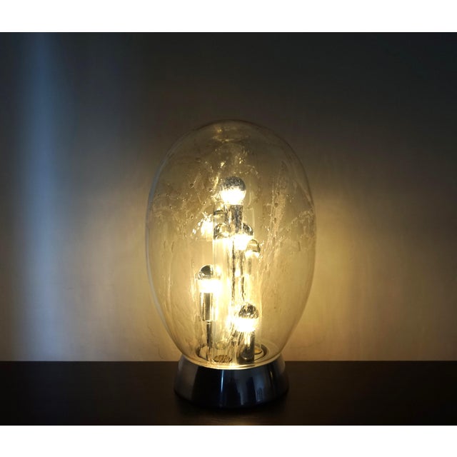 A Big Ball table lamp in a rare version with an extra large glass body. The mouth-blown glass diffuser shows no signs of...