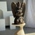 Unknown, Traditional Indonesian Sculpture of a Winged Deity in Volcanic Limestone, 1980s, Stone For Sale - Image 11 of 11