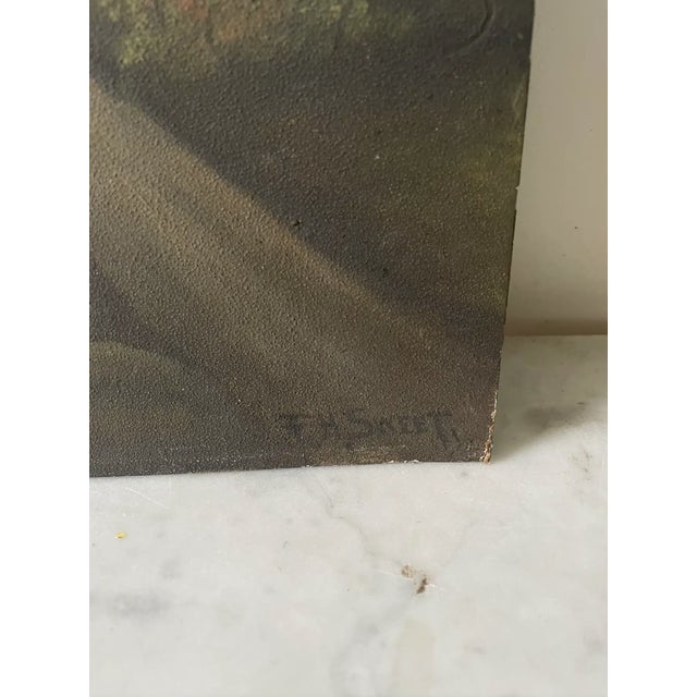 Late 19th Century Oil Painting on Board by Frank H. Sweet (New York) - Signed For Sale - Image 4 of 6