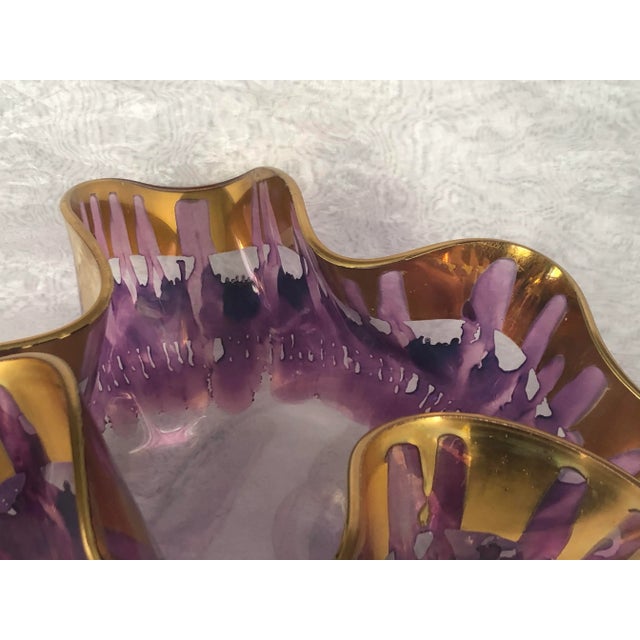 Laurel Fyfe Art Glass Sculpture Bowl For Sale In New York - Image 6 of 12