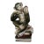 Vintage Ceramic Monkey Holding Mirror Figurine For Sale