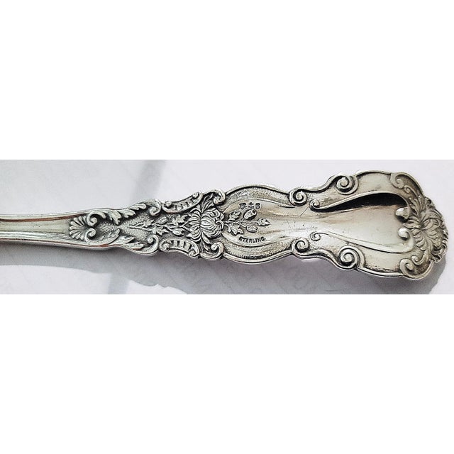 Antique Gorham Sterling Silver Cold Meat Serving Fork For Sale In West Palm - Image 6 of 7