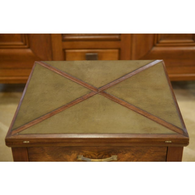 Art Deco Walnut Games Table, 1930s For Sale - Image 10 of 11