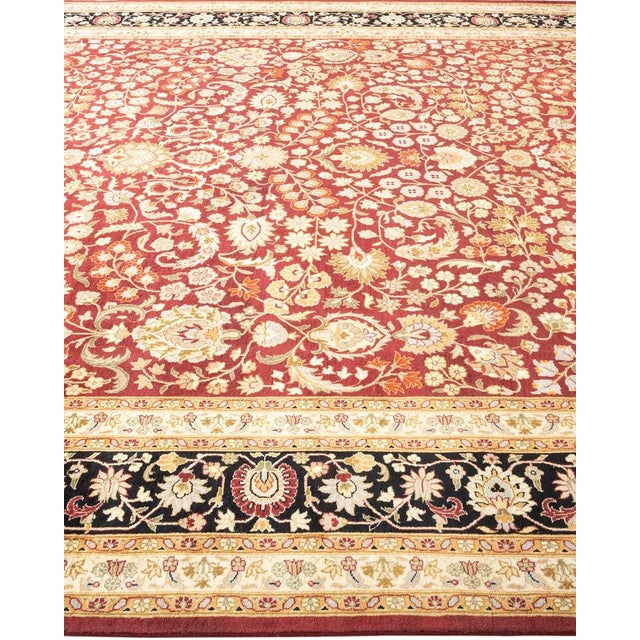Solo Rugs Mogul, One-of-a-Kind Hand-Knotted Area Rug in Red, 8' 2" x 10' 5" For Sale - Image 4 of 8