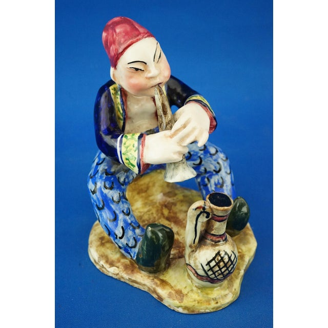 Vintage Italian Art Deco Ceramic Figurine by Leopold Anzengruber, 1950s For Sale - Image 12 of 18