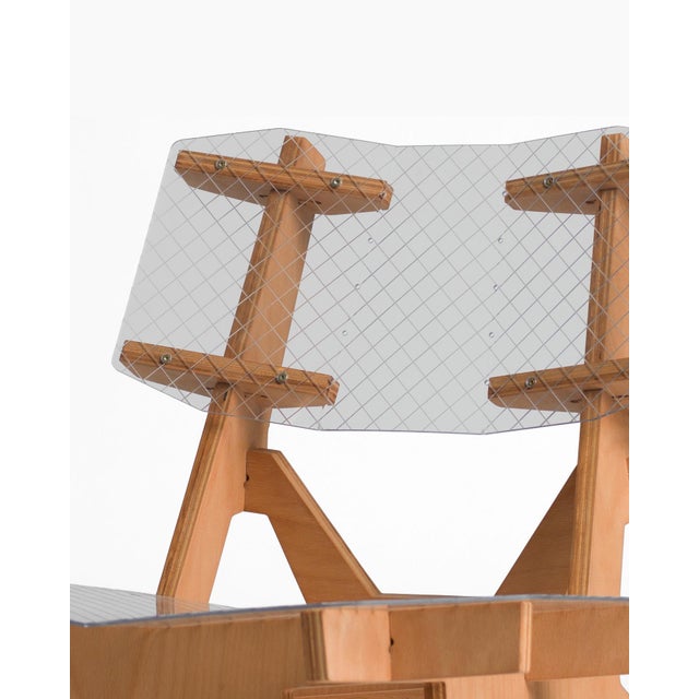 The Lese low chair is a minimalistic, interlocking, puzzle structure. The unnecessary elements in the construction are...