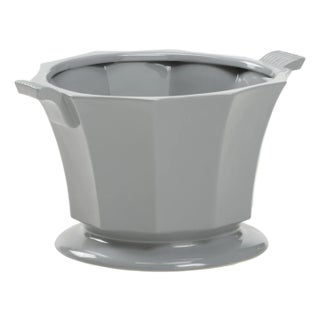 Baron Cachepot/Planter - Gray For Sale