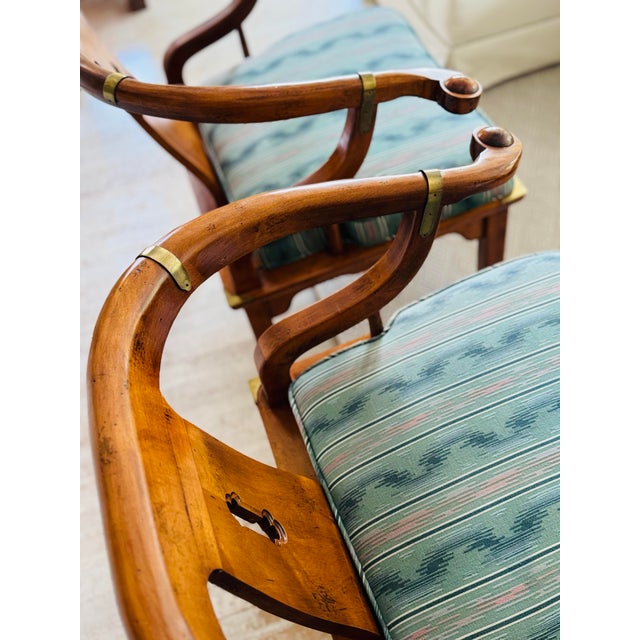 Such a beautiful pair! Made by Century Furniture in Hickory, North Carolina, these are a fabulous pair of James Mont style...