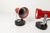 Red and Black Wall Lights, 1970s, Set of 2 For Sale - Image 3 of 18