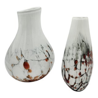 Vintage Italian Vases, 1970s, Set of 2 For Sale