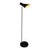 Black Metal Floor Lamp With Cone Shade Mid-Century Modern 1960s For Sale