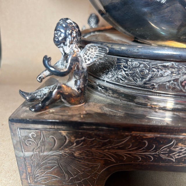 Late 19th Century 1875 the Barge of Venus Electroplate Centerpiece by Middletown Silver Plate Co. For Sale - Image 5 of 12