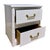 Mid 20th Century Pair of Palm Beach Faux Bamboo White Nightstands With Woven Drawer Fronts & Brass Hardware For Sale - Image 4 of 8