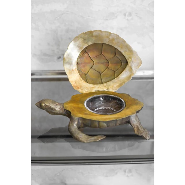 Brass Turtle Storage Box For Sale - Image 6 of 9