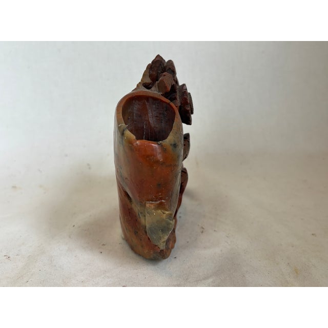 Mid 20th Century Carved Soapstone Vase For Sale - Image 4 of 7