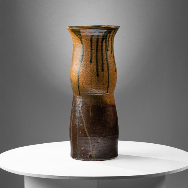 Stoneware Vasesb by Eugène Lion for Puisaye, 1930s, in Flawless conditions. Designed 1920 to 1949 This piece has an...