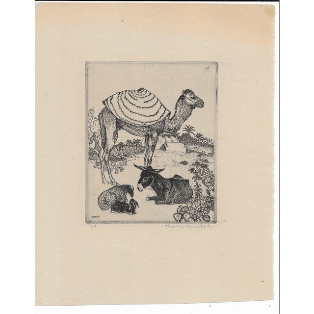 Thomas Handforth (1897-1948) "Siesta", circa 1925, etching, pencil signed and noted as from an edition of 50. Thomas...