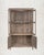 French Provincial Extra Large Vintage Teak Wood Cabinet | Antique Indian Glass Armoire | Wabi Sabi Storage Display | Rustic Home Decor For Sale - Image 3 of 5