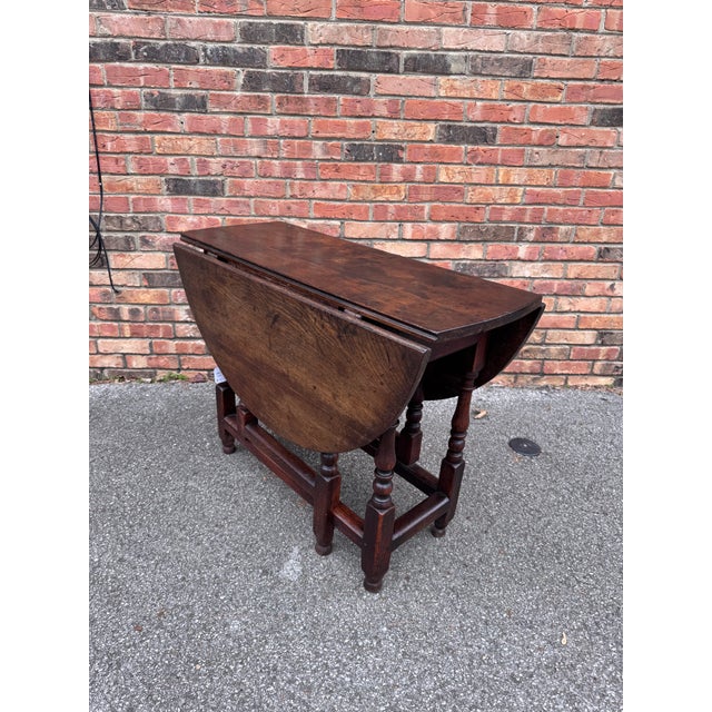 Wood 19th Century English Gate Leg Table For Sale - Image 7 of 10