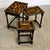 English Painted Nesting Tables with Découpage For Sale - Image 9 of 10