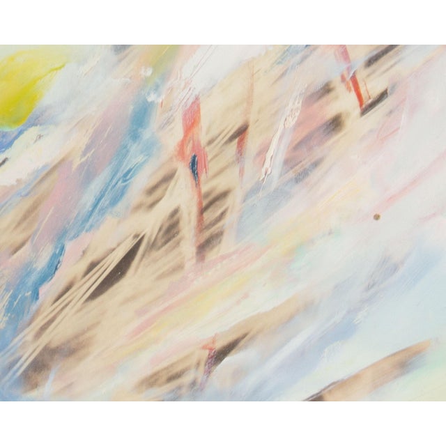 1990 “Winterhill” Abstract Oil Painting by Cristina Beach For Sale - Image 4 of 8