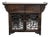 Vintage Chinese Hardwood Altar-Style Cabinet With Fretwork Doors & Drawers - 56.5cm For Sale